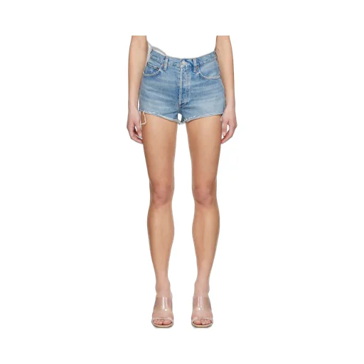 Frayed Denim Shorts