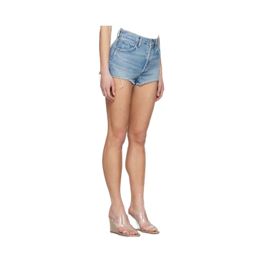 Frayed Denim Shorts