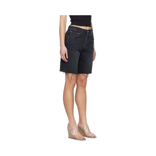 Denim Shorts With Belt Loops