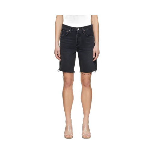 Denim Shorts With Belt Loops