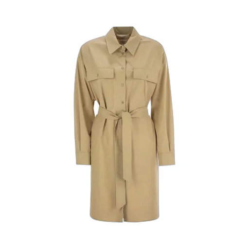 Weekend Max Mara Balocco Button Detailed Belted Dress