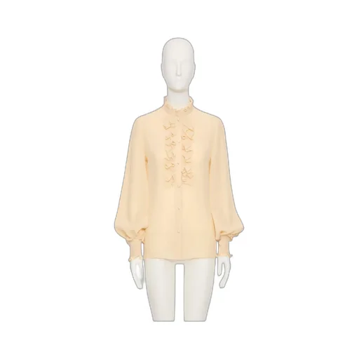 Valentino	Ruffled Button-Up Shirt