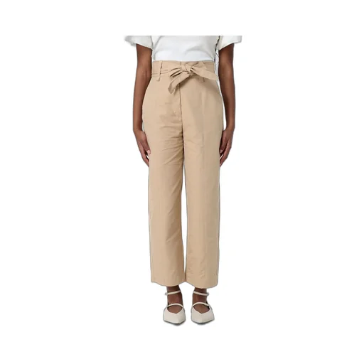 Twinset Gabardine Belted Trousers