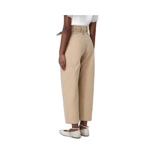 Twinset Gabardine Belted Trousers