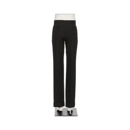 Valentino Pleat Detailed Turn-Up Hem Pants