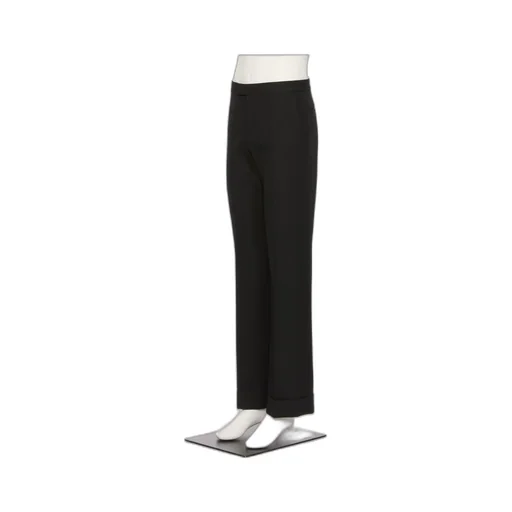 Valentino Pleat Detailed Turn-Up Hem Pants