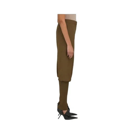 Tailored Trousers With Knitted Detail