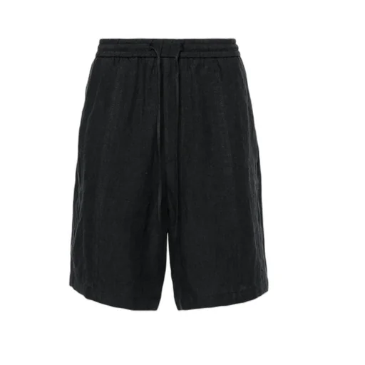 Emporio Armani Pleat Detailed Drawstring Shorts
