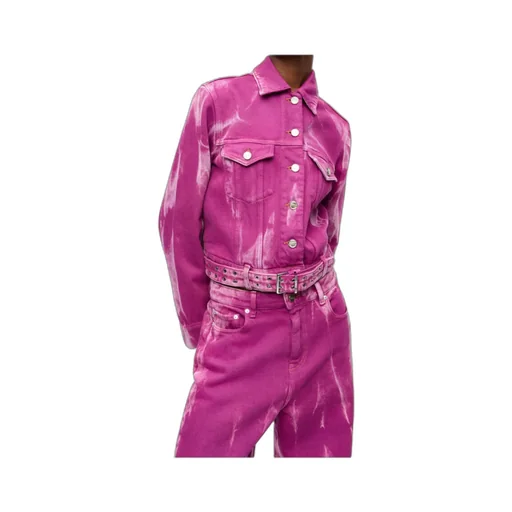 Purple Overdyed Denim Jacket