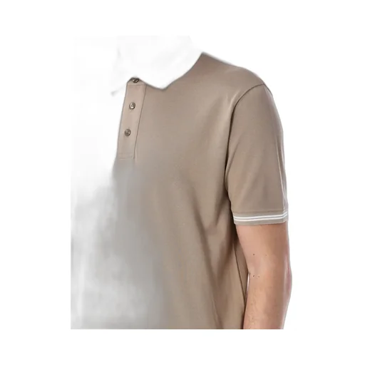Emporio Armani Piped Collar Piqu Polo Shirt