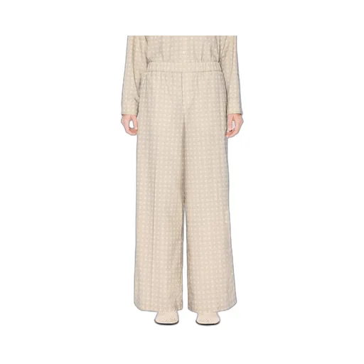 Kenzo Weave Twill Wide-Leg Pyjama Pants