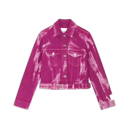 Purple Overdyed Denim Jacket