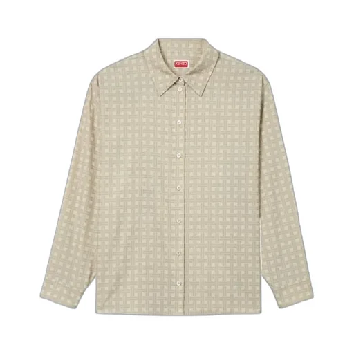 Kenzo Weave Dropped Twill Shoulder Shirt