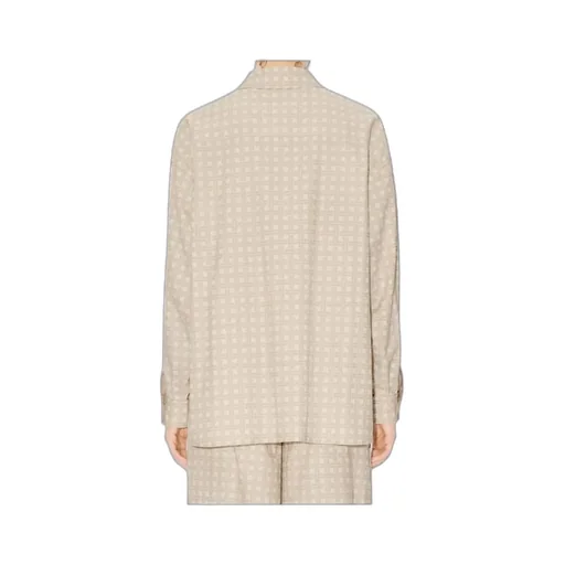 Kenzo Weave Dropped Twill Shoulder Shirt