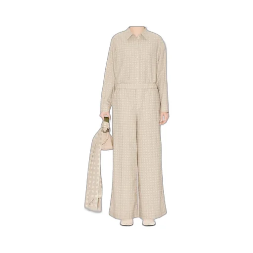 Kenzo Weave Dropped Twill Shoulder Shirt
