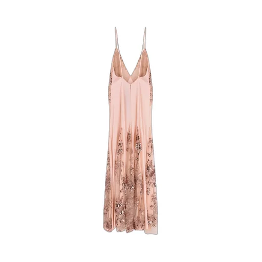 Elisabetta Franchi Lace Embroidered Red Carpet Dress