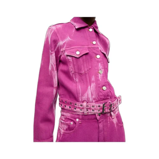 Purple Overdyed Denim Jacket