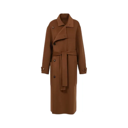 Tie-Up Long-Sleeve Coat
