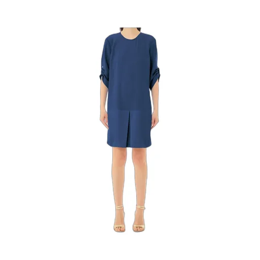 Liu Jo Keyhole Detaild Crepe Mini Skirt