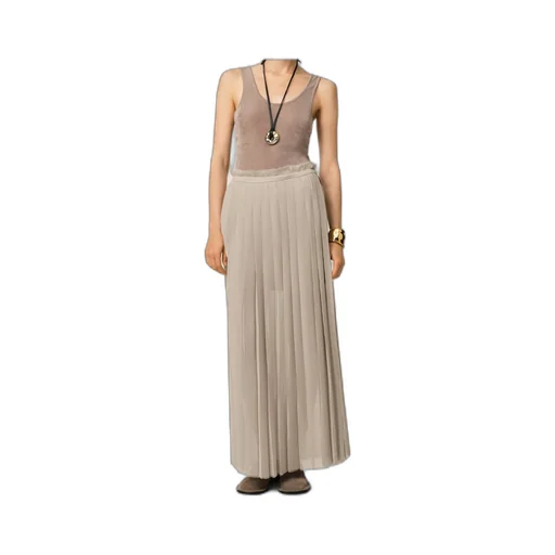 Ami Paris Pleated Maxi Skirt