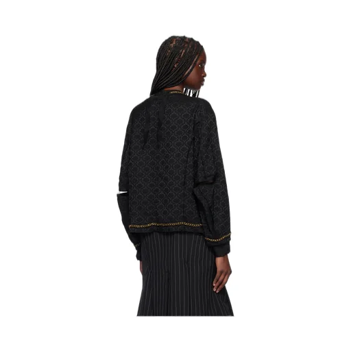 Patterned-Jacquard Jacket