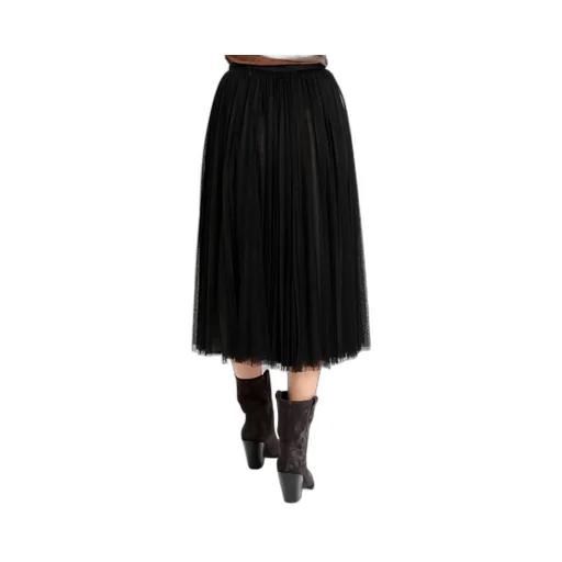 Layered Pleated Chiffon Half-Length Dress