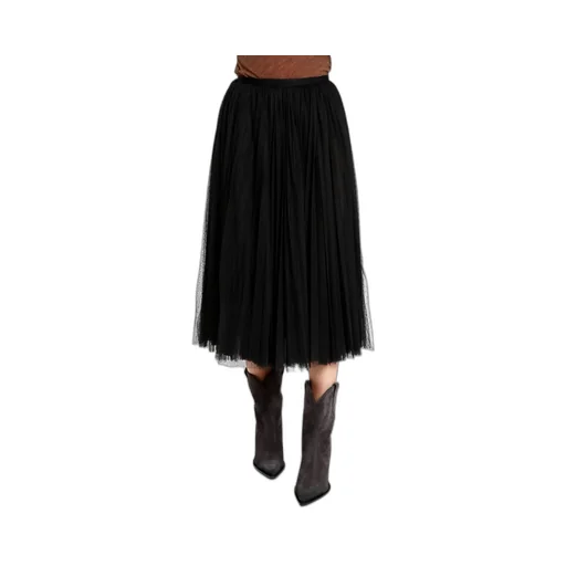 Layered Pleated Chiffon Half-Length Dress