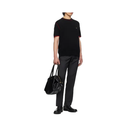 Alex Contrast-Stitched Short-Sleeves T-Shirt