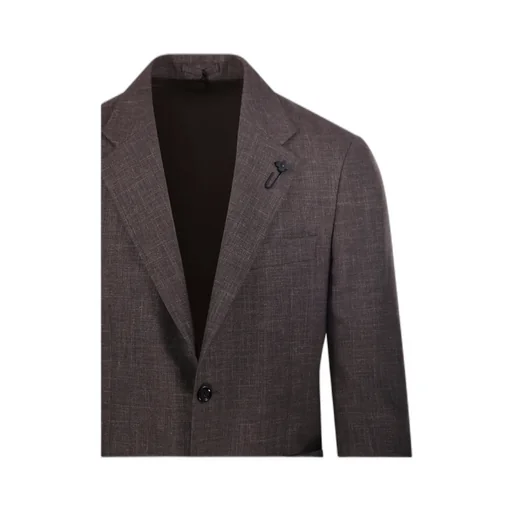 Lardini Single-Breasted Textured Blazer