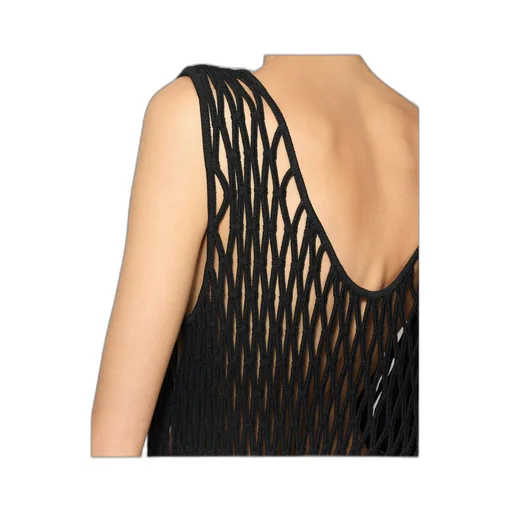 Macramé Knit Skater Dress