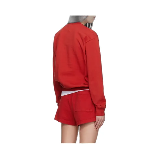 Sporty & Rich Logo Printed Crewneck Sweatshirt