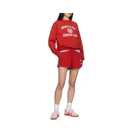 Sporty & Rich Logo Printed Crewneck Sweatshirt