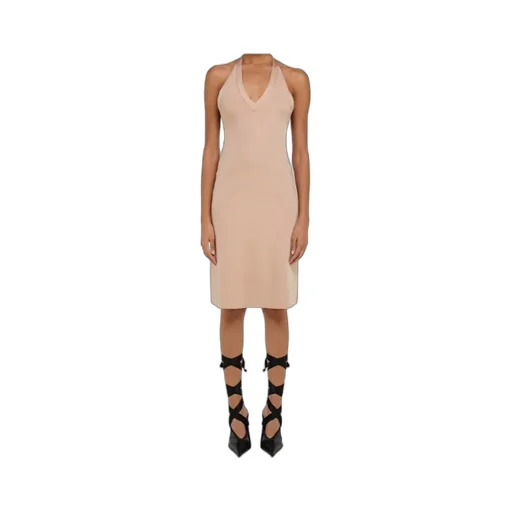 Ferragamo Knitted Halter Neck Dress