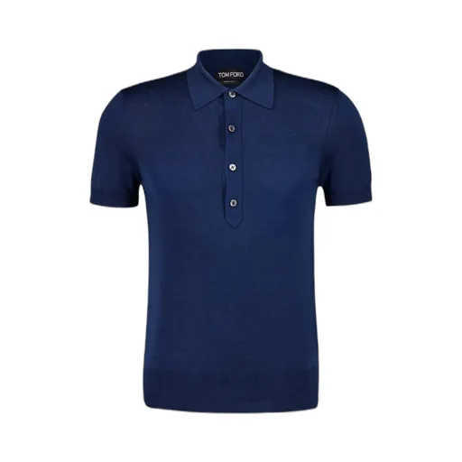 Tom Ford Short-Sleeved Knitted Polo Shirt