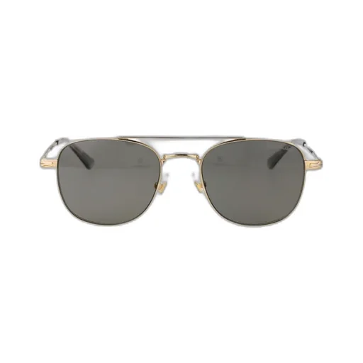 Montblanc Eyewear Double Bridge Pilot Frame Sunglasses