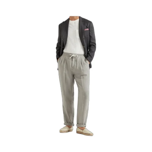 Brunello Cucinelli Elasticated Waistband Drawstring Pants