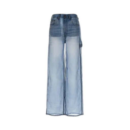 Denim Print Wide Leg