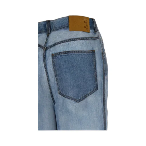 Denim Print Wide Leg