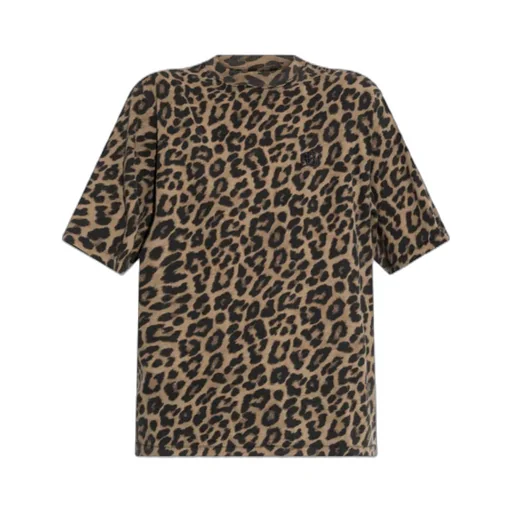 Anine Bing Avi Leopard Print Tee