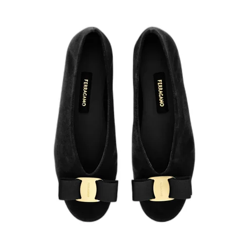 Ferragamo Vara Bow Slip-On Ballets