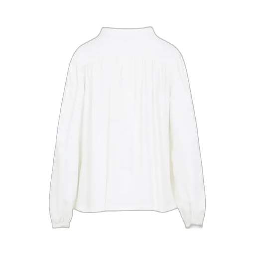 Pussy Bow-Collar Blouse