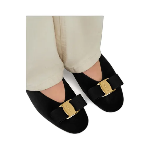 Ferragamo Vara Bow Slip-On Ballets