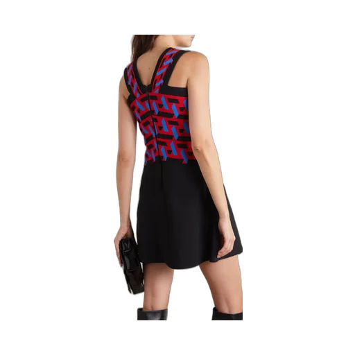 La Greca Sleeveless Mini Dress