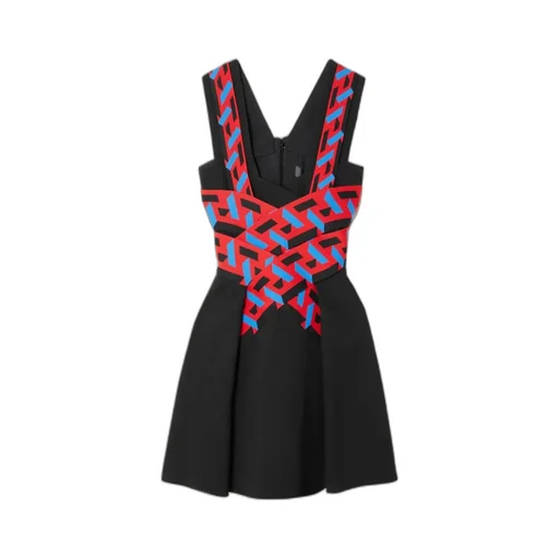 La Greca Sleeveless Mini Dress