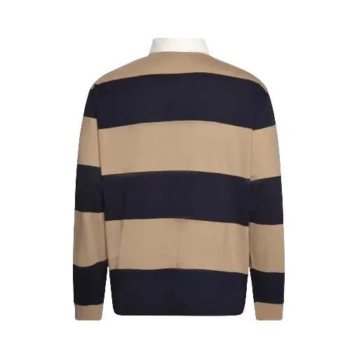Striped Collared Polo Shirt