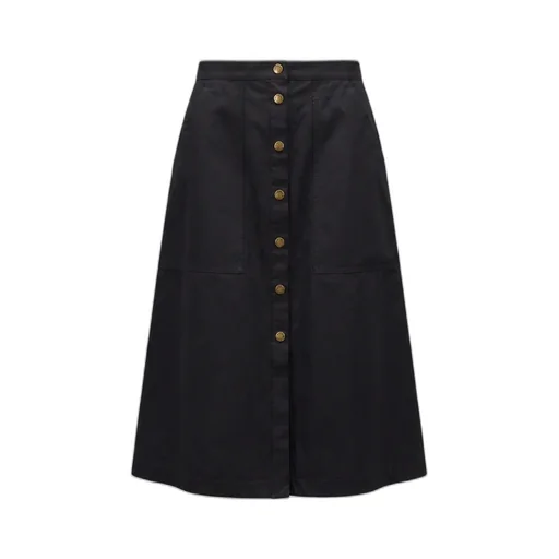 Button-Up Midi Skirt