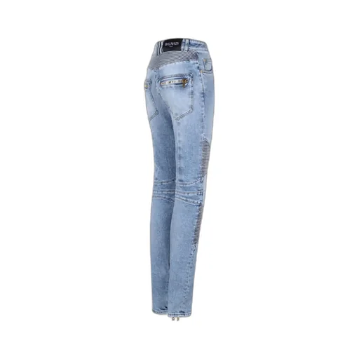 Balmain High Waist Panelled Jeans