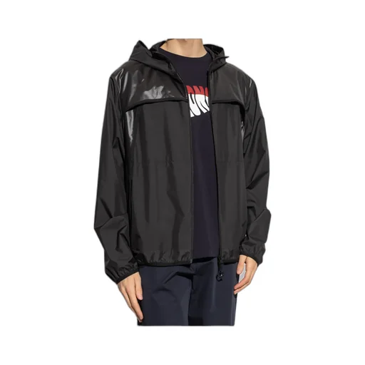 Moncler Logo Patch Zip-Up Hooded Jacket