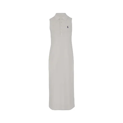 Polo Ralph Lauren Pony Embroidered Midi Polo Dress
