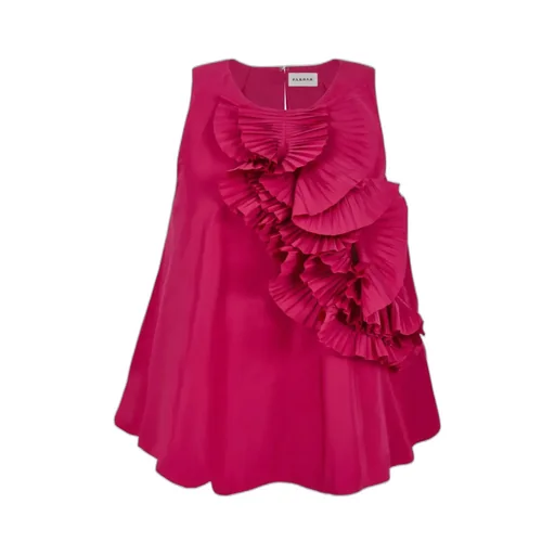 P.A.R.O.S.H. Ruffle Detailed Sleeveless Dress